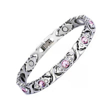 Naturstein Armband – Balance & Energie – Gold Rosa Diamond