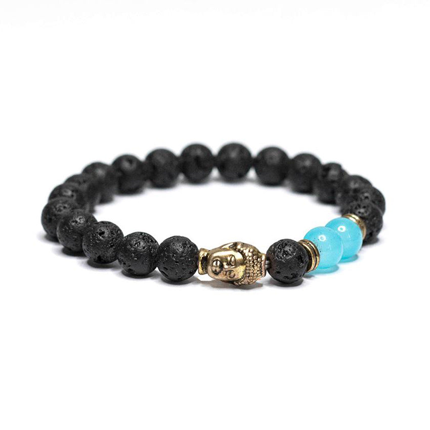 Lava-Stein Armband – Erdung & Stärke