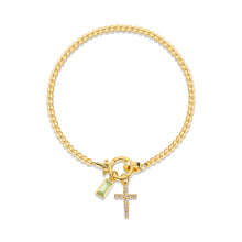Naturstein Armband – Balance & Erdung – Silber April