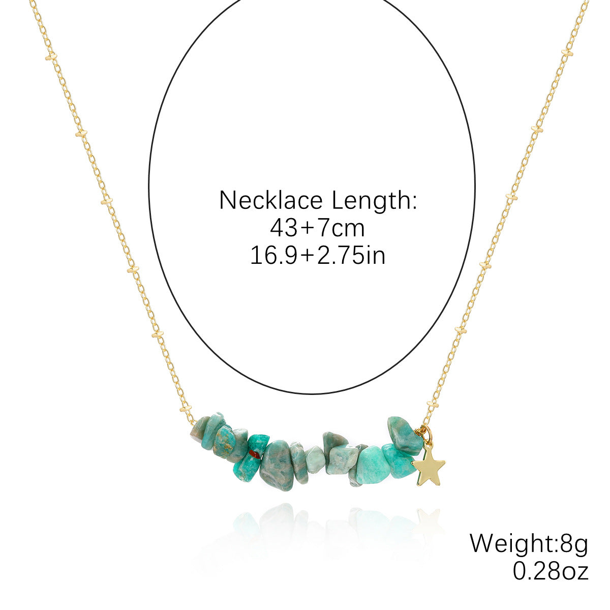 Naturstein Kette – Balance & Erdung – N23032