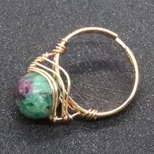 Tigerauge Ring – Schutz & Mut – Rot and Grün treasure