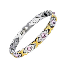 Naturstein Armband – Balance & Energie – Weiß K Rosa Diamond