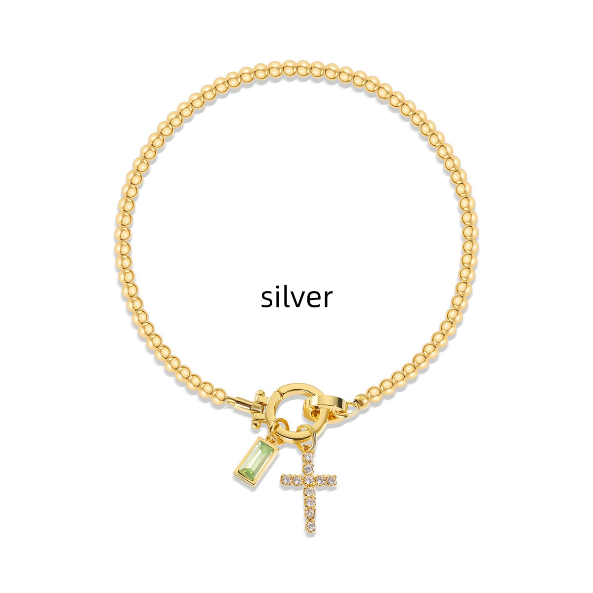 Naturstein Armband – Balance & Erdung – Silber June