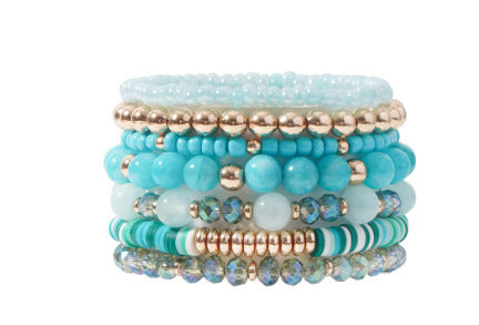 Rosenquarz Armband – Liebe & Harmonie – Blau The Crystal Set