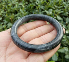 Jade Armband – Glück & Harmonie – Schwarz flat bar / 5.8to6.0 cm