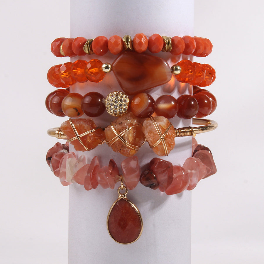 Naturstein Armband – Balance & Erdung – Violett