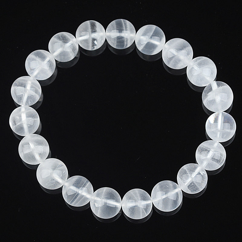 Naturstein Perlenstrang – Balance & Energie – Weiß Ghost 7mmpiece
