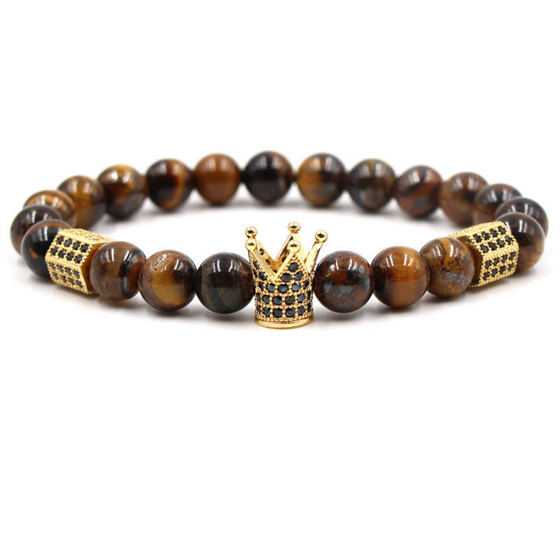 Tigerauge Armband – Schutz & Mut – Frosted stone