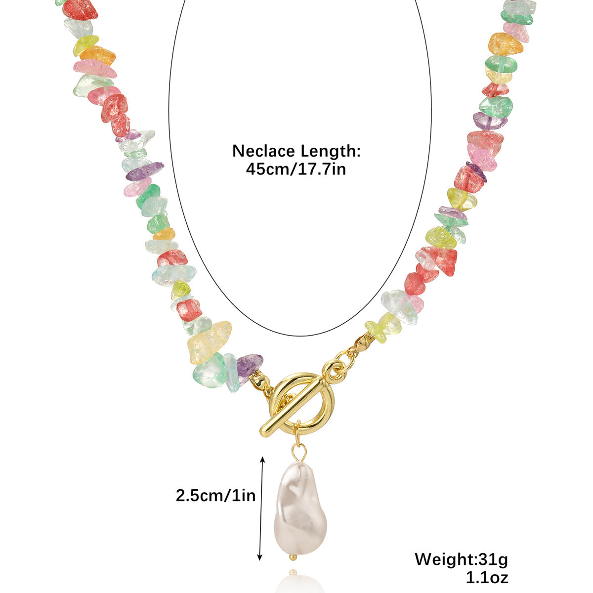 Naturstein Kette – Balance & Erdung – S23051