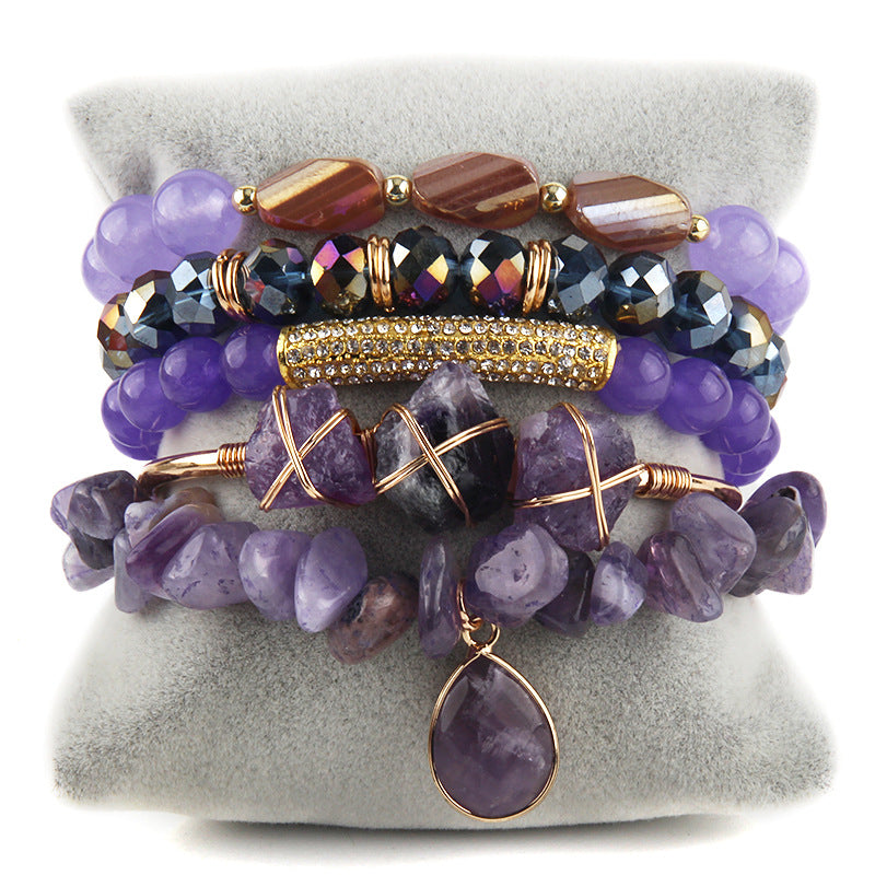 Naturstein Armband – Balance & Erdung – Schwarz