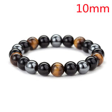 Tigerauge Armband – Schutz & Mut – Schwarz / 8 mm