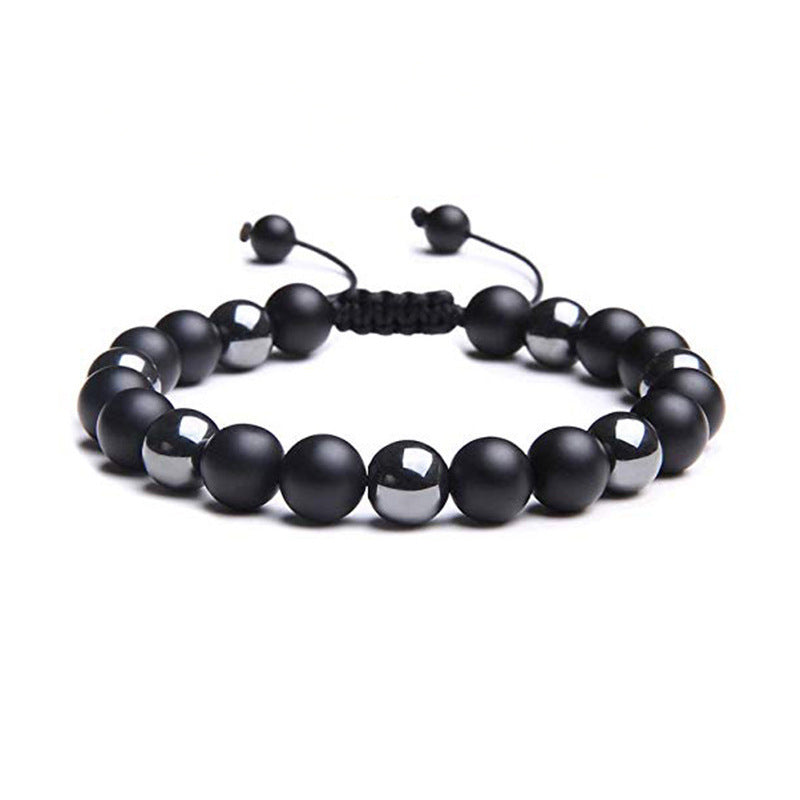 Tigerauge Armband – Schutz & Mut – Matte Schwarz