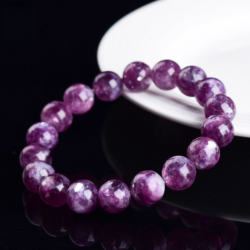 Naturstein Armband – Balance & Energie – Violett / 8–8.8 mm