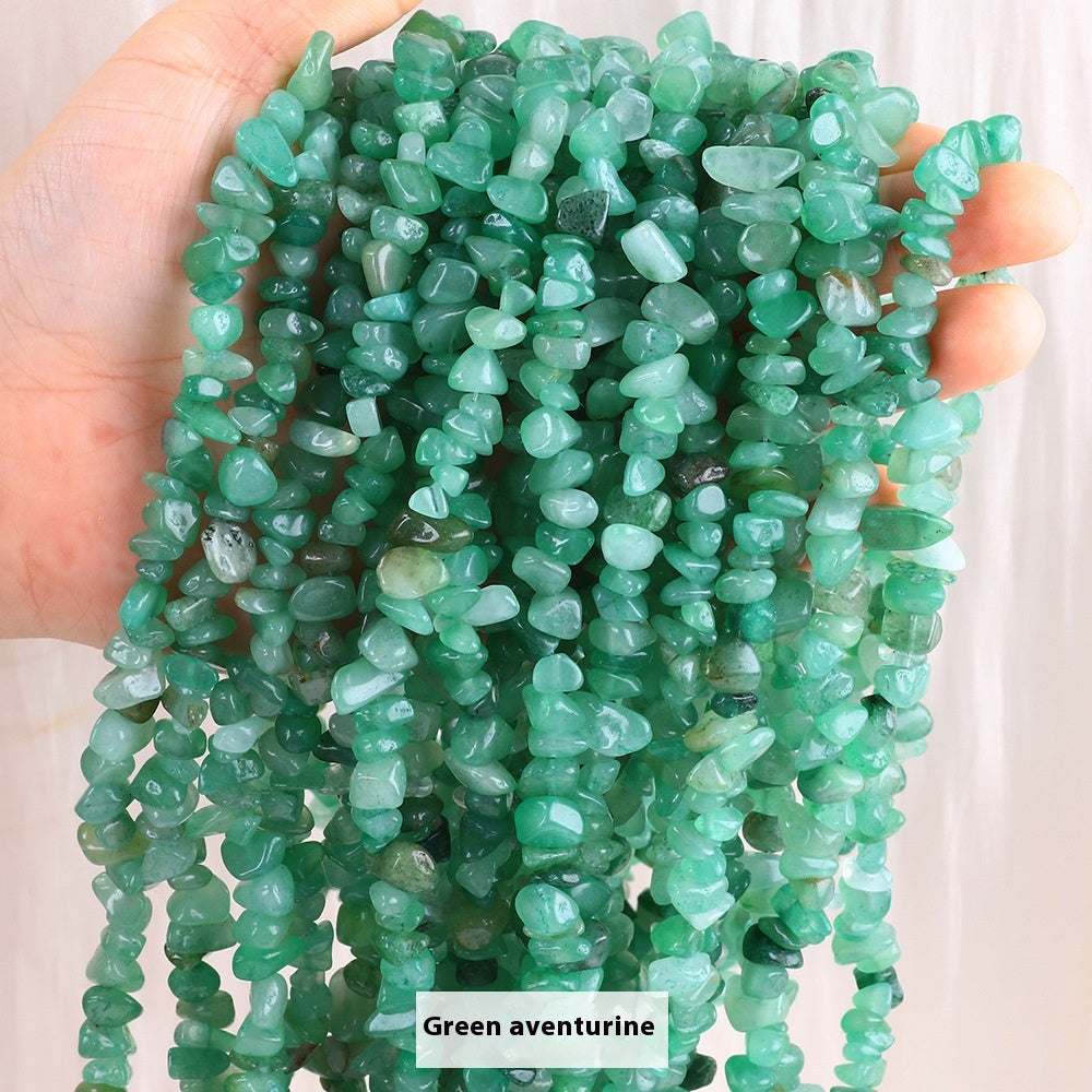 Tigerauge Perlenstrang – Schutz & Mut – Grün Aventurine / 40 cm