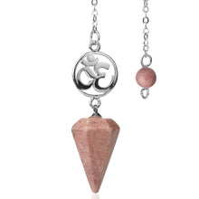Tigerauge Anhänger – Schutz & Mut – Line Rhodonite