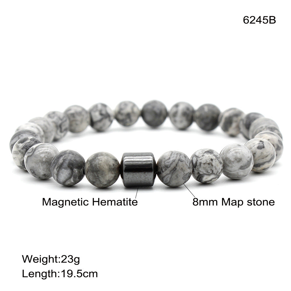 Tigerauge Armband – Schutz & Mut – 6245I Schwarz Matte