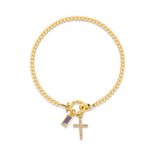 Naturstein Armband – Balance & Erdung – Gold November