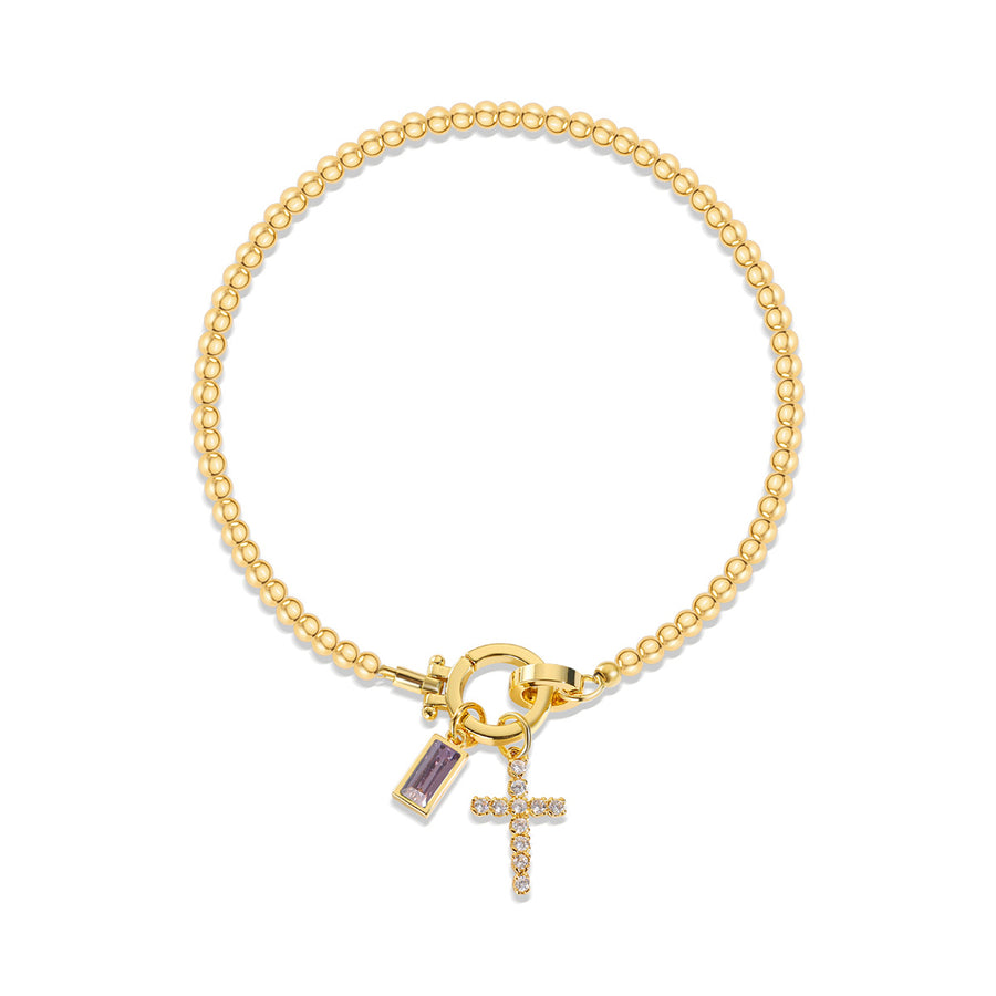 Naturstein Armband – Balance & Erdung – Gold November