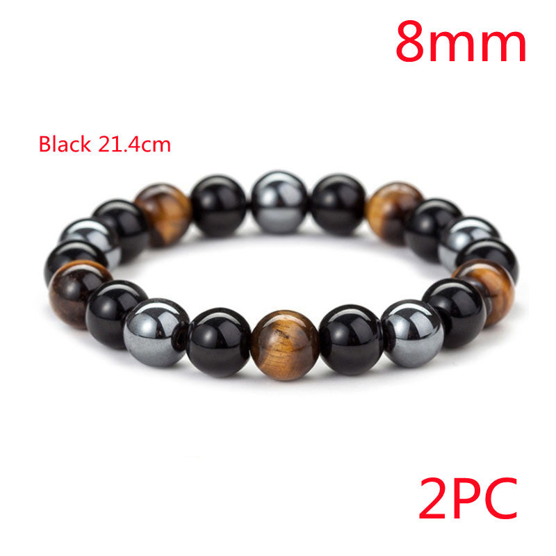 Tigerauge Armband – Schutz & Mut – Schwarz 4 / 10 mm