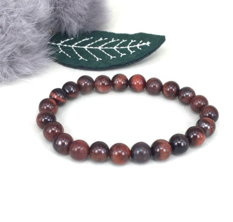 Tigerauge Armband – Schutz & Mut – 8 mm / 21 cm