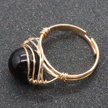 Tigerauge Ring – Schutz & Mut – Schwarz Onyx