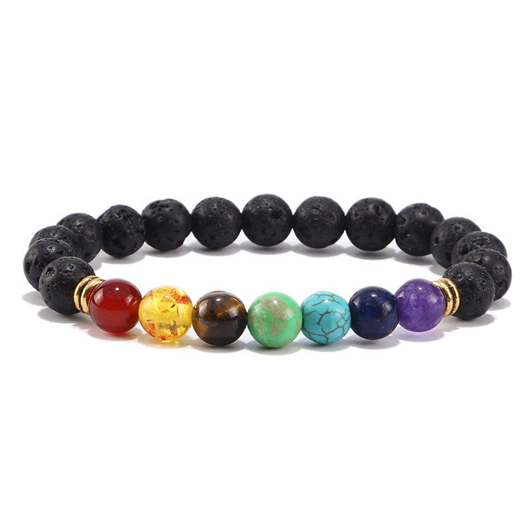 7-Chakra Armband – Balance & Energie – 2PCSilver