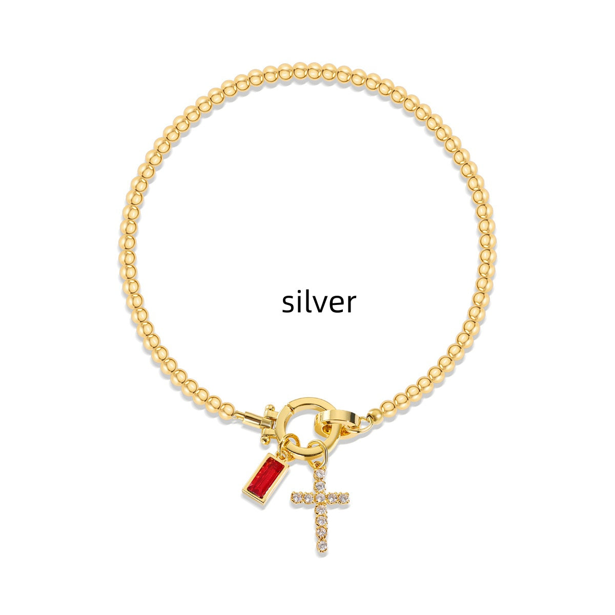 Naturstein Armband – Balance & Erdung – Silber November