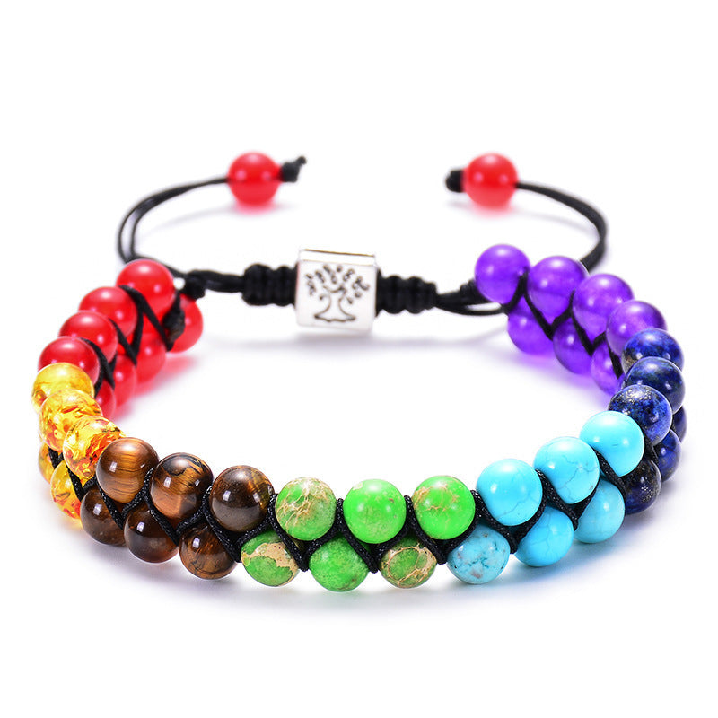 Tigerauge Armband – Schutz & Mut – 6 mm Weiß Türkis