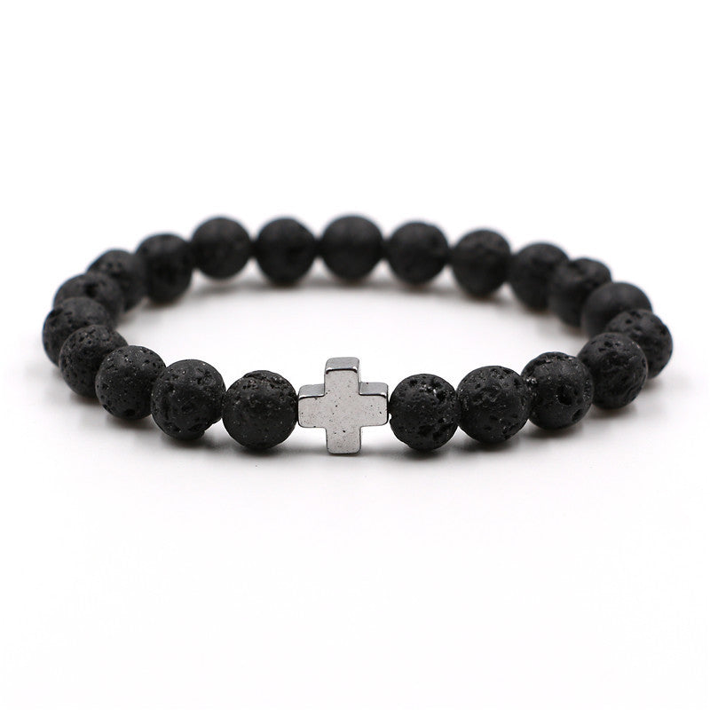 Hämatit Armband – Erdung & Stärke – Violett light