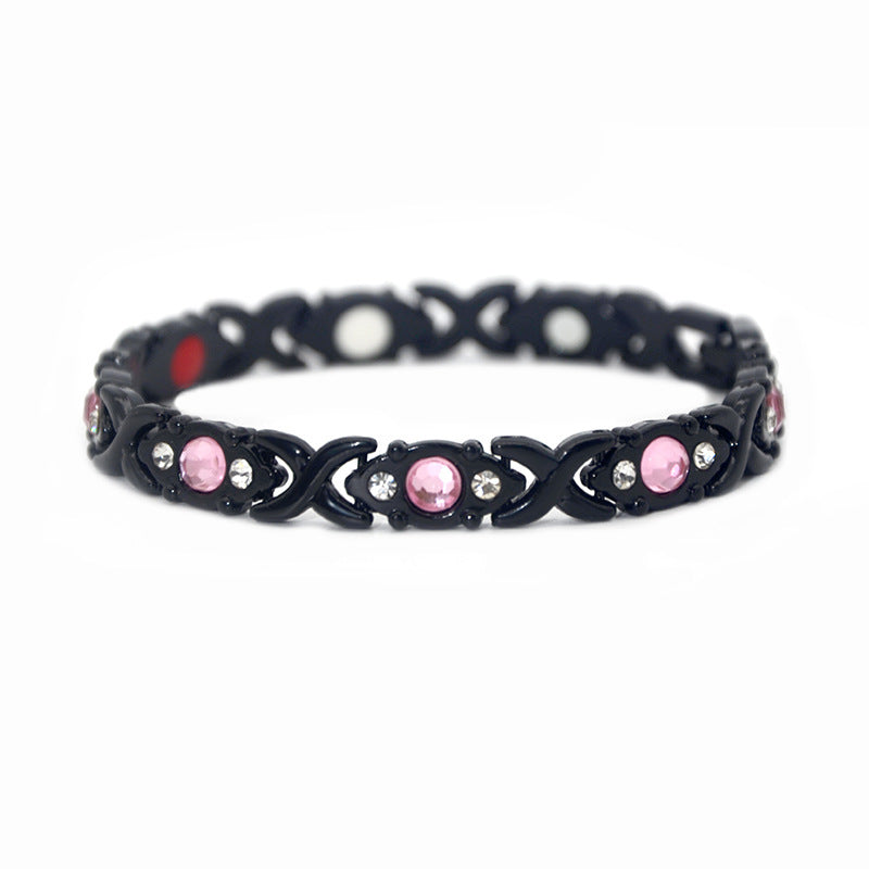 Naturstein Armband – Balance & Energie – Rosa Gold Rosa Diamond