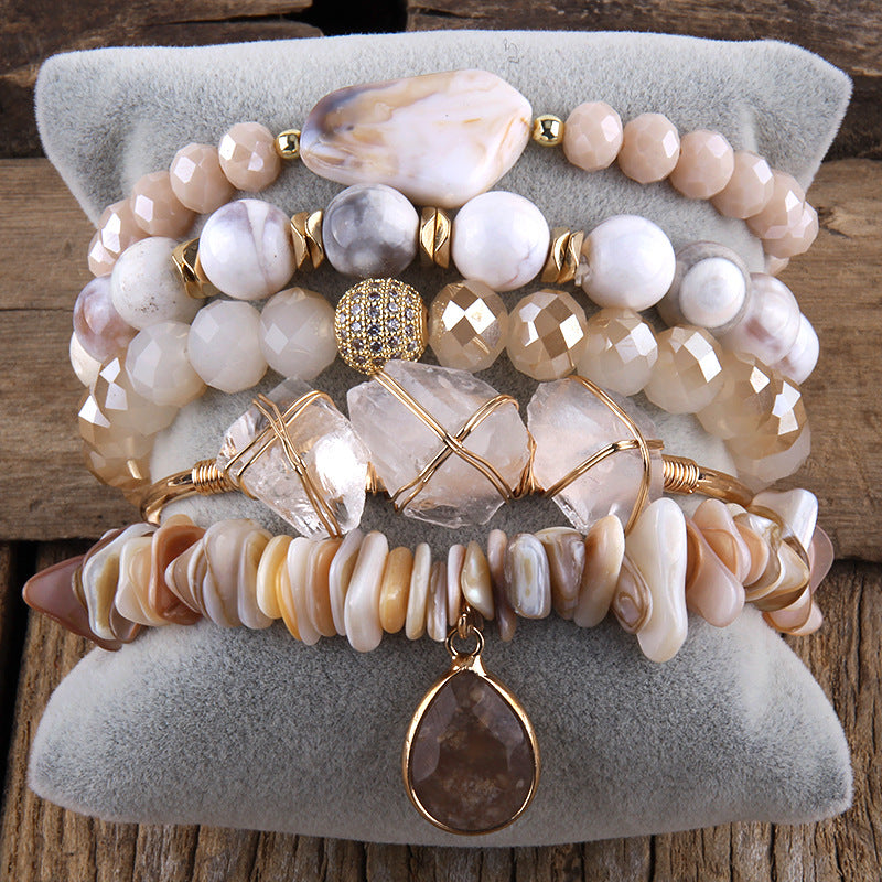 Naturstein Armband – Balance & Erdung – Orange Rot