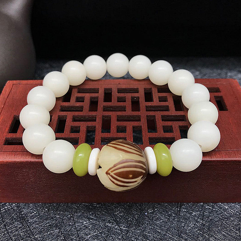 Jade Armband – Glück & Harmonie – Single Circle Style Seven