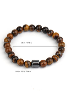 Tigerauge Armband – Schutz & Mut – 6245L Shoushan Stone