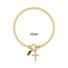 Naturstein Armband – Balance & Erdung – Silber May