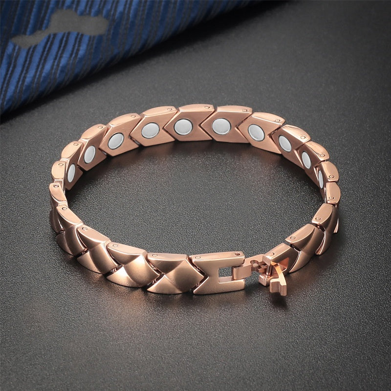 Naturstein Armband – Balance & Energie – Gold