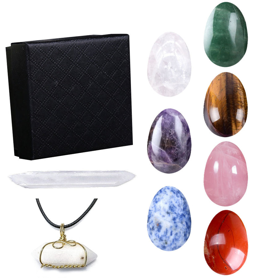 7-Chakra Kristallstück – Glück & Harmonie