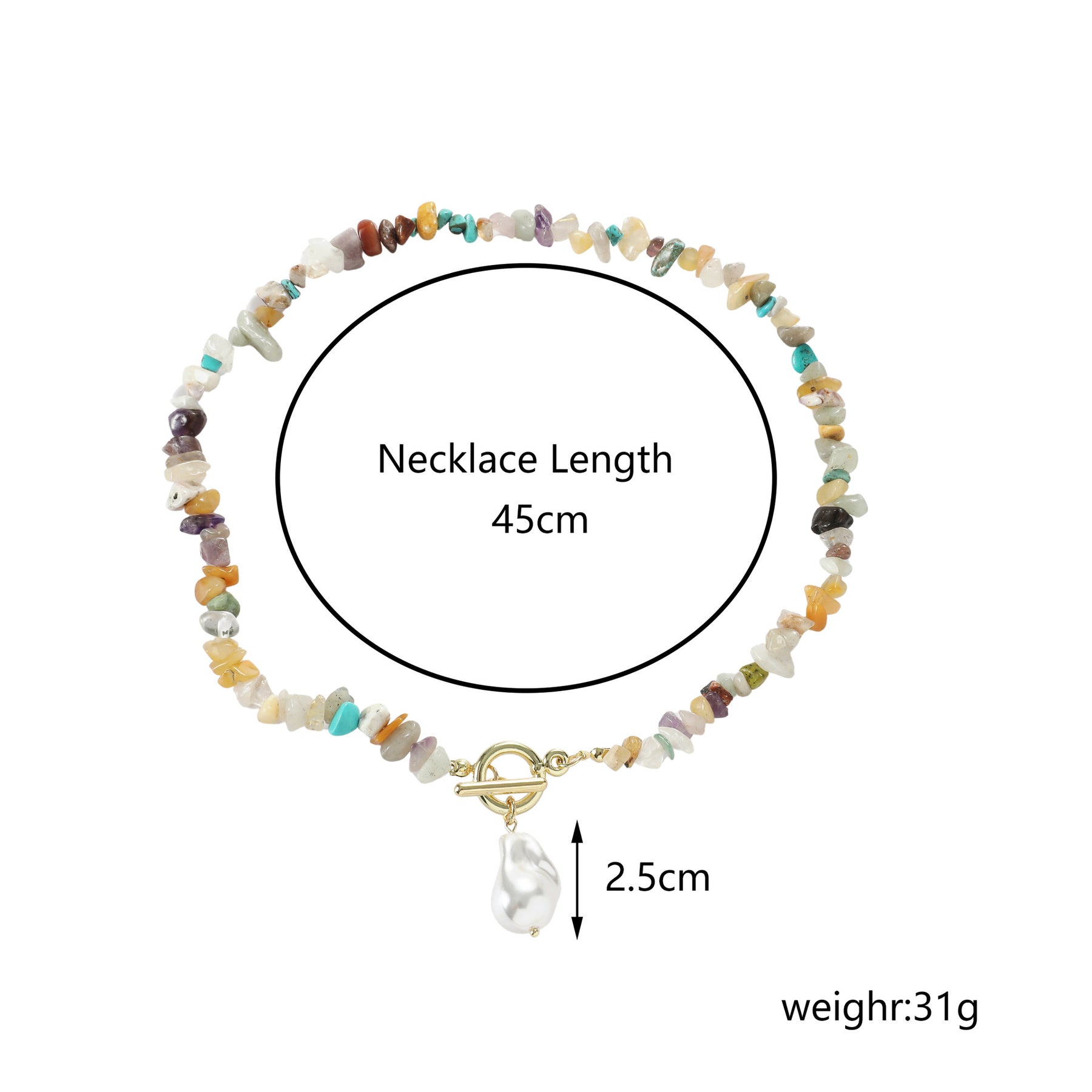 Naturstein Kette – Balance & Erdung – N220611