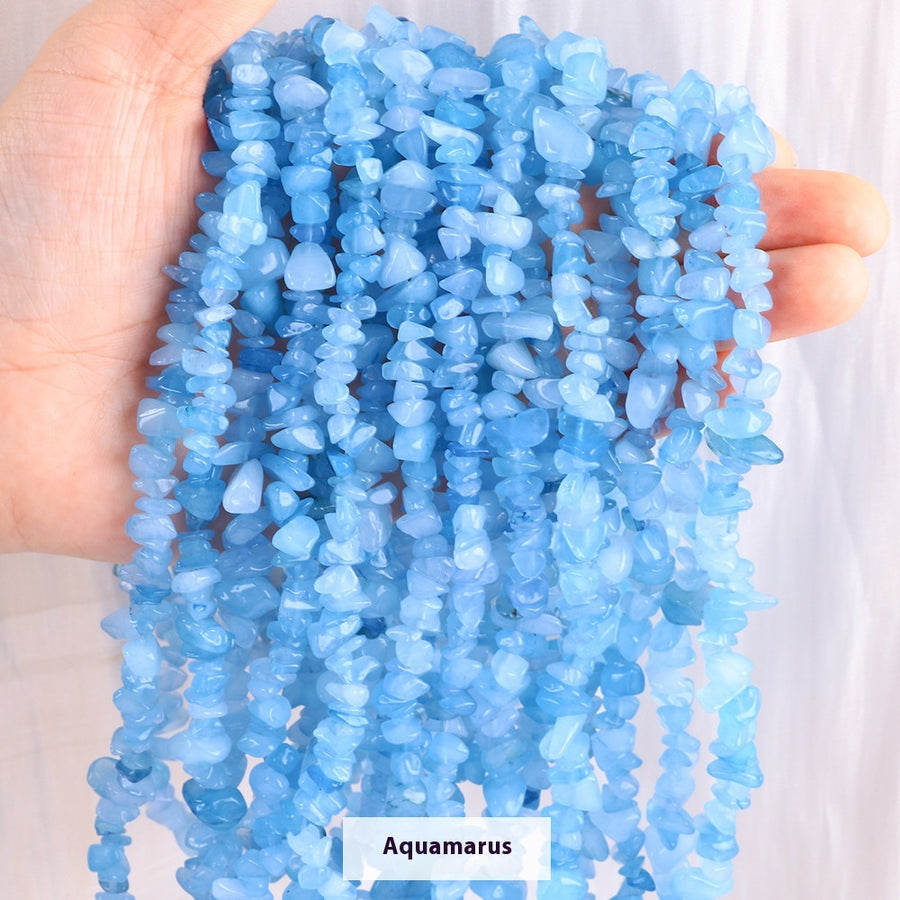 Tigerauge Perlenstrang – Schutz & Mut – Fluorite / 40 cm