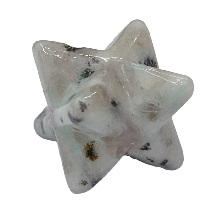 Obsidian Kristallstück – Schutz & Erdung – Ivory jade / 25 × 25 mm