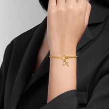 Naturstein Armband – Balance & Erdung – Gold February